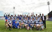 7 May 2018; Athy players celebrate following the U14 Plate match between Athy and Dundalk at the Leinster Rugby Youth Finals Day at Energia Park, in Donnybrook, Dublin. Photo by David Fitzgerald/Sportsfile