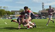 7 May 2018; A general view of action during the U16 Cup match between Mullingar and Tullow at the Leinster Rugby Youth Finals Day at Energia Park, in Donnybrook, Dublin. Photo by David Fitzgerald/Sportsfile