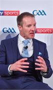 8 May 2018; Sky Sports today announced its GAA fixtures for the 2018 Championship from an event in Parnells GAA Club. A total of 20 live, and 14 exclusive, fixtures of Championship action will be available on Sky’s multi-platform offering. Exclusive coverage gets underway with a mouth-watering double-header on June 2nd when 2017 All Ireland Hurling Champions Galway take on Wexford and Cork take on old rivals Limerick in what are bound to be hotly contested fixtures. Kilkenny’s eight-time All-Ireland winner and three-time All Star, Michael Fennelly, will join a stellar line-up of GAA legends for Sky Sports' most exciting season of GAA coverage to date. This year will once again see insight and analysis across both codes from Tyrone hero Peter Canavan, former Mayo manager James Horan, former Donegal manager Jim McGuinness, former Dublin GAA star Senan Connell,  Clare’s two-time All-Ireland champion Jamesie O’Connor, Kilkenny’s nine-time All-Ireland winner JJ Delaney and four-time All-Star defender Ollie Canning. Lead commentary will come from Dave McIntyre and Mike Finnerty with co-commentary from Nicky English, new addition Mick Fennelly, Dick Clerkin and Paul Earley, and sideline reporting from Damian Lawlor. Speaking at the launch at Parnells GAA Club, Dublin is hurling analyst Jamesie O'Connor. Photo by Brendan Moran/Sportsfile