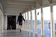 10 May 2018; Isa Nacewa of Leinster on their arrival into Bilbao Airport ahead of the European Rugby Champions Cup Final on Saturday. Photo by Ramsey Cardy/Sportsfile