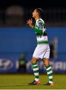 11 May 2018; Graham Burke of Shamrock Rovers celebrates after scoring his side's first goal during the SSE Airtricity League Premier Division match between Shamrock Rovers and Waterford at Tallaght Stadium, in Dublin. Photo by Harry Murphy/Sportsfile