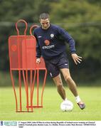 17 August 2003; John O'Shea in action during Republic of Ireland soccer training at Clontarf Athletic Football pitch, Baskin Lane, Co. Dublin. Picture credit; Matt Browne / SPORTSFILE *EDI*