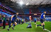 12 May 2018; Robbie Henshaw, left, and Jonathan Sexton of Leinster during the European Rugby Champions Cup Final match between Leinster and Racing 92 at the San Mames Stadium in Bilbao, Spain. Photo by Ramsey Cardy/Sportsfile