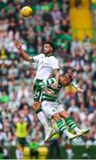 20 May 2018; Derrick Williams of Republic of Ireland XI in action against Leigh Griffiths of Celtic during Scott Brown's testimonial match between Celtic and Republic of Ireland XI at Celtic Park in Glasgow, Scotland. Photo by Stephen McCarthy/Sportsfile