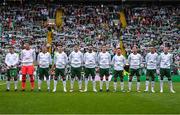 20 May 2018; The Republic of Ireland XI team prior to Scott Brown's testimonial match between Celtic and Republic of Ireland XI at Celtic Park in Glasgow, Scotland. Photo by Stephen McCarthy/Sportsfile
