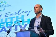 26 May 2018; Dermot Earley junior speaking at the Dermot Earley Youth Leadership Recognition Day at Croke Park in Dublin. Photo by Piaras Ó Mídheach/Sportsfile