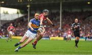 27 May 2018; Séamus Callanan of Tipperary in action against Colm Spillane of Cork during the Munster GAA Hurling Senior Championship Round 2 match between Tipperary and Cork at Semple Stadium in Thurles, Tipperary. Photo by Daire Brennan/Sportsfile