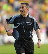 27 May 2018; Referee Maurice Deegan during the Ulster GAA Football Senior Championship Quarter-Final match between Derry and Donegal at Celtic Park in Derry. Photo by Oliver McVeigh/Sportsfile