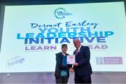 26 May 2018; Odhrán Murray, Donegal, receives his certificate from Uachtarán Chumann Lúthchleas Gael John Horan at the Dermot Earley Youth Leadership Recognition Day, hosted by the GAA in partnership with Foróige and NUIG. Croke Park in Dublin. Photo by Piaras Ó Mídheach/Sportsfile