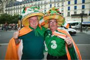 28 May 2018; Republic of Ireland supporters Bobby Cunningham, from Kilcar, left, with Frankie Murrin, from Killybegs, right, in Paris prior to the International Friendly match between France and Republic of Ireland at Stade de France in Paris, France. Photo by Stephen McCarthy/Sportsfile