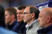 28 May 2018; Republic of Ireland manager Martin O'Neill druing the national anthem prior to the International Friendly match between France and Republic of Ireland at Stade de France in Paris, France. Photo by Seb Daly/Sportsfile