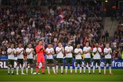 28 May 2018; The Republic of Ireland players prior to the International Friendly match between France and Republic of Ireland at Stade de France in Paris, France. Photo by Seb Daly/Sportsfile