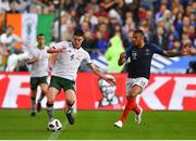 28 May 2018; Declan Rice of Republic of Ireland in action against Corentin Tolisso of France during the International Friendly match between France and Republic of Ireland at Stade de France in Paris, France. Photo by Seb Daly/Sportsfile