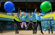 5 June 2018; Celebrating the launch of the new ’20 Years’ annual exhibition at the GAA Museum are, from left, Cathal Guifolye, aged 12, Reah Sweeney, aged 11, Tara Fogarty, aged 11, and Martin Cleere, aged 12, all from Tipperary, at  Croke Park in Dublin. The exhibition traces the key moments in GAA and Croke Park history over the past 20 years since the GAA Museum first opened its doors in 1998. Topics covered include the Croke Park redevelopment, the deletion of Rule 21, the suspension of Rule 42 that paved the way for international rugby and soccer to be played in Croke Park, the Special Olympics World Summer Games in 2003 and the GAA 125 festivities in 2009. The exhibition also serves as the throw-in for the GAA Museum’s anniversary programme of events. Details of all the museum’s celebratory activities can be found at www.crokepark.ie/gaamuseum.  Photo by Sam Barnes/Sportsfile