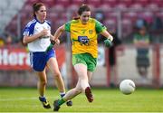 9 June 2018; Kathy Herron of Donegal shooting for goal  during the TG4 Ulster Ladies SFC semi-final match between Donegal and Monaghan at Healy Park in Omagh, County Tyrone. Photo by Oliver McVeigh/Sportsfile