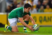 9 June 2018; Joey Carbery of Ireland during the 2018 Mitsubishi Estate Ireland Series 1st Test match between Australia and Ireland at Suncorp Stadium, in Brisbane, Australia. Photo by Brendan Moran/Sportsfile