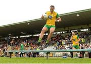 10 June 2018; Michael Murphy of Donegal leads his team out for the team photograph before the Ulster GAA Football Senior Championship Semi-Final match between Donegal and Down at St Tiernach's Park in Clones, Monaghan. Photo by Oliver McVeigh/Sportsfile
