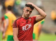 10 June 2018; A dejected Ryan Johnston of Down after the Ulster GAA Football Senior Championship Semi-Final match between Donegal and Down at St Tiernach's Park in Clones, Monaghan.  Photo by Oliver McVeigh/Sportsfile