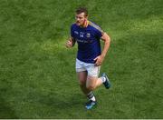 10 June 2018; James McGivney of Longford leaves the field, after being shown the red card by referee Maurice Deegan, after he tackled Dublin goalkeeper Stephen Cluxton after the ball during the Leinster GAA Football Senior Championship Semi-Final match between Dublin and Longford at Croke Park in Dublin. Photo by Piaras Ó Mídheach/Sportsfile