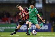 15 June 2018; Barry McNamee of Cork City in action against Paddy Kirk during the SSE Airtricity League Premier Division match between Cork City and Bohemians at Turner's Cross in Cork. Photo by Eóin Noonan/Sportsfile