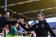 15 June 2018; Damien Delaney of Cork City shakes hands with supporters following the SSE Airtricity League Premier Division match between Cork City and Bohemians at Turner's Cross in Cork. Photo by Eóin Noonan/Sportsfile