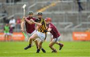 20 June 2018; Conor Hennsessy of Kilkenny in action against Brian Concannon, left, and Jack Grealish of Galway during the Bord Gáis Energy Leinster GAA Hurling U21 Championship Semi-Final match between Kilkenny and Galway at Bord Na Mona O'Connor Park in Tullamore, Co Offaly. Photo by Harry Murphy/Sportsfile