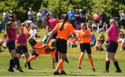 24 June 2018; Ellen Molloy of Kilkenny has a shot on goal during the U14 Gaynor Cup Final match between Kilkenny League and Midlands League on Day 2 of the Fota Island Resort Gaynor Tournament at the University of Limerick in Limerick. Photo by Eóin Noonan/Sportsfile