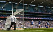 24 June 2018; Ciarán Kilkenny of Dublin shoots to score his side's first goal during the Leinster GAA Football Senior Championship Final match between Dublin and Laois at Croke Park in Dublin. Photo by Stephen McCarthy/Sportsfile