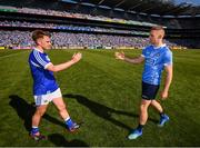 24 June 2018; Eoghan O'Gara of Dublin and Ross Munnelly of Laois following the Leinster GAA Football Senior Championship Final match between Dublin and Laois at Croke Park in Dublin. Photo by Stephen McCarthy/Sportsfile