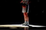 28 June 2018; A basketball player with a ball during the FIBA 2018 Women's European Championships for Small Nations Group B match between Ireland and Cyprus at Mardyke Arena, Cork, Ireland. Photo by Brendan Moran/Sportsfile