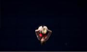 30 June 2018; Ryan Devine, age 16, from Belfast, Northern Ireland competing in the Trampoline event during the National Series Super Gymnastics Championships at the National Indoor Arena in the National Sports Campus, Blanchardstown, Dublin. Photo by David Fitzgerald/Sportsfile