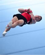 30 June 2018; Ewan McAteer from Co Dublin competing in the Floor event during the National Series Super Gymnastics Championships at the National Indoor Arena in the National Sports Campus, Blanchardstown, Dublin. Photo by David Fitzgerald/Sportsfile