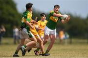 1 July 2018; Tom Nolan of Claregalway in action during the John West Féile Peil na nÓg National Competitions 2018 match between Claregalway and Clonduff GAC at Stamullen GAA in Meath. This is the third year that the Féile na nGael and Féile Peile na nÓg have been sponsored by John West, one of the world’s leading suppliers of fish. The competition gives up-and-coming GAA superstars the chance to participate and play in their respective Féile tournament, at a level which suits their age, skills and strengths. Photo by Harry Murphy/Sportsfile