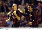 22 August 2003; Glen Crowe, left, and team-mate Robbie Doyle of Bohemians, celebrate after scoring his sides first goal during the Eircom League Premier Division between Bohemians and St. Patrick's Athletic at Dalymount Park in Dublin. Photo by David Maher/Sportsfile