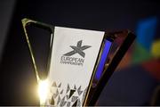 1 August 2018; A general view of championship trophy prior to the official opening of the 2018 European Championships in Glasgow, Scotland. Photo by David Fitzgerald/Sportsfile