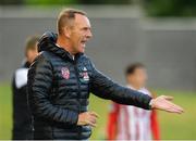 15 June 2018; Derry City manager Kenny Shiels during the SSE Airtricity League Premier Division match between Derry City and Dundalk at the Brandywell Stadium, Derry. Photo by Oliver McVeigh/Sportsfile