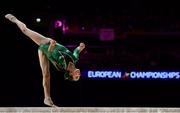 3 August 2018; Kate Molloy of Ireland competing in the Junior Women's Artistic Gymnastics during day two of the 2018 European Championships at The SSE Hydro in Glasgow, Scotland. Photo by David Fitzgerald/Sportsfile