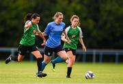 4 August 2018; Aine O'Gorman of Peamount United in action against Erica Byrne of UCD Waves during the Continental Tyres Women's National League match between Peamount United and UCD Waves at Greenogue in Newcastle, Dublin. Photo by Eóin Noonan/Sportsfile
