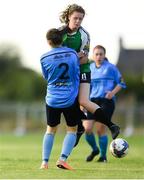 4 August 2018; Heather Payne of Peamount United in action against Aisling Dunbar of UCD Waves during the Continental Tyres Women's National League match between Peamount United and UCD Waves at Greenogue in Newcastle, Dublin. Photo by Eóin Noonan/Sportsfile