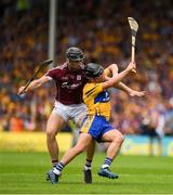 5 August 2018; David Reidy of Clare in action against Aidan Harte of Galway during the GAA Hurling All-Ireland Senior Championship semi-final replay match between Galway and Clare at Semple Stadium in Thurles, Co Tipperary. Photo by Ray McManus/Sportsfile