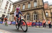 5 August 2018; Danielle Rowe of Great Britain competing during the Women's Road Race during day four of the 2018 European Championships in Glasgow City Centre, Scotland. Photo by David Fitzgerald/Sportsfile