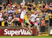 5 August 2018; Colm Cavanagh, left, and Frank Burns of Tyrone in action against Ryan McHugh of Donegal during the GAA Football All-Ireland Senior Championship Quarter-Final Group 2 Phase 3 match between Tyrone and Donegal at MacCumhaill Park in Ballybofey, Co Donegal. Photo by Oliver McVeigh/Sportsfile