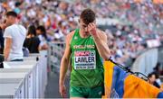 8 August 2018; Marcus Lawler of Ireland after competing in the Men's 200m Heats during Day 2 of the 2018 European Athletics Championships at The Olympic Stadium in Berlin, Germany. Photo by Sam Barnes/Sportsfile