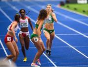 10 August 2018; Sophie Becker of Ireland, right passes the baton to Davicia Patterson competing in the Women's 4x400m relay event during Day 4 of the 2018 European Athletics Championships at The Olympic Stadium in Berlin, Germany. Photo by Sam Barnes/Sportsfile