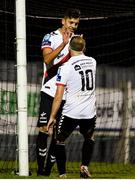 10 August 2018; Cristian Magerusan of Bohemians celebrates after scoring his side's seventh goal with teammate Keith Ward during the Irish Daily Mail FAI Cup First Round match between Wexford and Bohemians at Ferrycarrig Park, in Wexford. Photo by Tom Beary/Sportsfile
