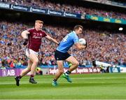 11 August 2018; Dean Rock of Dublin in action against Seán Andy Ó Ceallaigh of Galway during the GAA Football All-Ireland Senior Championship semi-final match between Dublin and Galway at Croke Park in Dublin. Photo by Seb Daly/Sportsfile