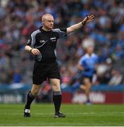 11 August 2018; Referee Barry Cassidy during the GAA Football All-Ireland Senior Championship semi-final match between Dublin and Galway at Croke Park in Dublin. Photo by Ray McManus/Sportsfile