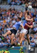 11 August 2018; Damien Comer of Galway  in action against Brian Howard, left, and Philly McMahon of Dublin  during the GAA Football All-Ireland Senior Championship semi-final match between Dublin and Galway at Croke Park in Dublin.  Photo by Ray McManus/Sportsfile