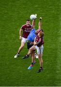 11 August 2018; Michael Darragh MacAuley of Dublin in action against Ciarán Duggan of Galway during the GAA Football All-Ireland Senior Championship semi-final match between Dublin and Galway at Croke Park in Dublin. Photo by Daire Brennan/Sportsfile