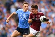 11 August 2018; Seán Kelly of Galway in action against Paul Flynn of Dublin during the GAA Football All-Ireland Senior Championship semi-final match between Dublin and Galway at Croke Park in Dublin. Photo by Stephen McCarthy/Sportsfile